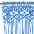 vidaXL Záclona macrame modrá 140x240 cm bavlna