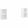 vidaXL TV skrinky 2 ks, biele 72,5x35x36,5 cm, kompozitné drevo