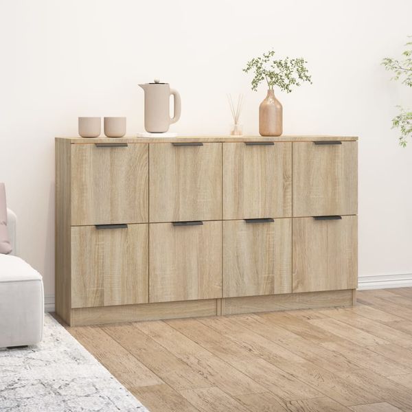 vidaXL Komody 2 ks dub sonoma 60x30x70 cm spracované drevo