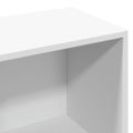 vidaXL Knižnica biela 57x28,5x174 cm kompozitné drevo