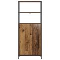 vidaXL Highboard Staré drevo 40 x 33 x 161 cm Kompozitné drevo