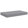 vidaXL Plávajúce nástenné police 4 ks, sivé 40x23,5x3,8 cm, MDF