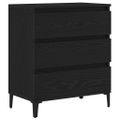 vidaXL Servírovacia skriňa Čierny dub 60 x 35 x 70 cm Kompozitné drevo