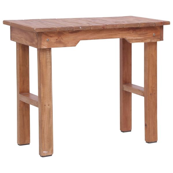 vidaXL Koncový stolík 70x35x60 cm mahagónový masív