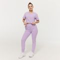 Dámske tričko Cropped Limitless Lavender - GymBeam, veľkosť XL, veľkosť oblečenia XL, 100% bavlna