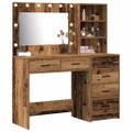 vidaXL Toaletný stolík 2 ks Hnedá 78.5 x 41 x 135 cm Kompozitné drevo