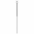 vidaXL Nohy k jedálenskému stolu v tvare X, 2 ks, biele, 50 x (72-73) cm, oceľové