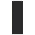 vidaXL Komoda s LED čierna 77x34x100 cm kompozitné drevo