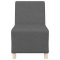 vidaXL Bezrúčková modulárna sofa jednotka 3 ks Tmavo šedá látka