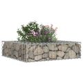 vidaXL Gabiónová vyvýšená posteľ 80 x 80 x 20 cm Pozinkovaná oceľ