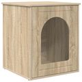 vidaXL Mačka Dom Sonoma 53 x 52 x 62 cm Kompozitné drevo