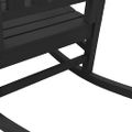vidaXL Záhradné hojdacie kreslo Čierna HDPE