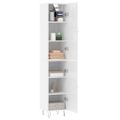vidaXL Vysoká skrinka biela 34,5x34x180 cm spracované drevo