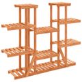 vidaXL Stojan na kvetiny 110x25x110,5 cm masívna jedľa