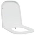 vidaXL WC sedadlo Biela 47,5 x 35 x 3,6 cm Duroplast
