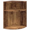 vidaXL Koncový stôl Staré drevo 39,7 x 39,7 x 60 cm Kompozitné drevo