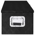vidaXL Úložný box čierny 80x39x30 cm hliník