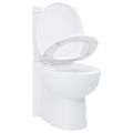 vidaXL Keramická toaleta/WC do kúpeľne, rohová, biela