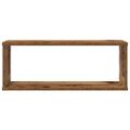 vidaXL Nástenné police 4 ks, staré drevo 60x15x23 cm, kompozitné drevo