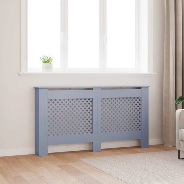 vidaXL Kryt na radiátor antracitový 152x19x81,5 cm MDF