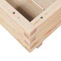 vidaXL Záhradný kvetináč 50x50x26,5 cm masívna borovica