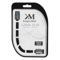 Kábel KRUGER & MATZ KM0336 1x USB 3.0 A konektor / 1x USB 3.0 A zdierka 1m