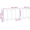 vidaXL Skrinka na platne staré drevo 100x38x48 cm kompozitné drevo