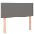 vidaXL Čelo postele s LED tmavosivé 100x5x78/88 cm látka