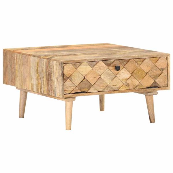 vidaXL Konferenčný stolík 68x68x38 cm masívne mangovníkové drevo