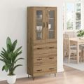 vidaXL Highboard Remeselný dub 69,5 x 34 x 90 cm Kompozitné drevo