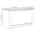 vidaXL Úložný box s vekom PANAMA 79x42x46 cm borovicový masív
