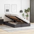 vidaXL Otomanový posteľný rám Biely 140 x 190 cm Umelá koža