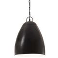 vidaXL Industriálna závesná lampa 25 W, čierna, okrúhla 32 cm E27