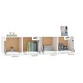 vidaXL Nástenné skrinky 2ks lesklé biele 80x35x36,5cm spracované drevo