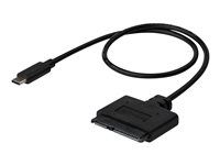 Externý konektor pevného disku pre 2.5'' SATA disky - SATA SSD / HDD na USB C kábel (USB31CSAT3CB) - Radič úložiska - 2.5", 3.5" - SATA 6Gb/s - USB 3.1 (Gen 2) - čierna