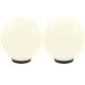 vidaXL LED lampy v tvare gule 4 ks 25 cm PMMA