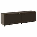 vidaXL Záhradný úložný box hnedý 200x50x60 cm polyratanový