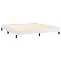 vidaXL Boxspring posteľ s matracom biela 180x200 cm umelá koža