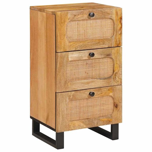 vidaXL Servírovacia skriňa Hnedá 40 x 33 x 75 cm Masívne mango drevo