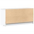 vidaXL TV stolík s LED biely 100x34x50 cm kompozitné drevo