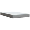 vidaXL Posteľ boxspring s matracom Svetlosivá 120 x 200 cm Látka