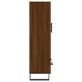 vidaXL Vysoká skrinka hnedá dub 69,5x31x115 cm kompozitné drevo
