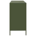 VidaXL Príborník Olive Green 135x39x73,5 cm Oceľ valcovaná za studena