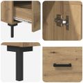 vidaXL Highboard Remeselný dub 69,5 x 31 x 115 cm Kompozitné drevo