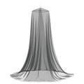 vidaXL Sieť proti komárom na posteľ 156 mesh Čierna ⌀56 x 220 cm