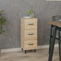 vidaXL Komoda dub sonoma 34,5x34x90 cm spracované drevo