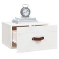 vidaXL Nástenné nočné stolíky 2 ks biele 40x29,5x22 cm