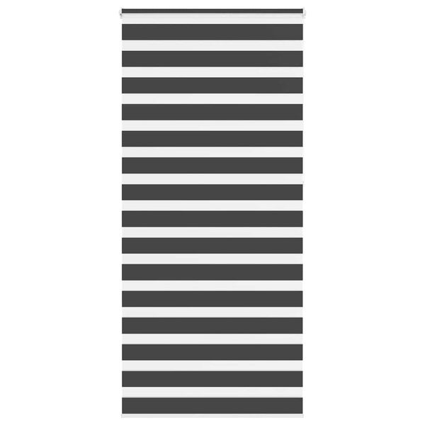 vidaXL Zebra roleta čierna 105x230 cm šírka látky 100,9cm polyester