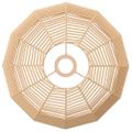 vidaXL Tienidlo na stropnú lampu Ø36x26 cm železo a papier