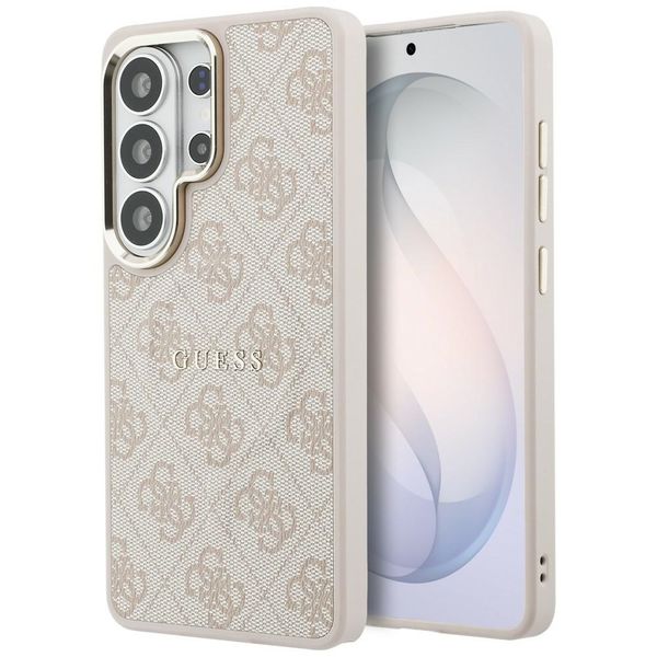 Guess puzdro 4G Embossed Ring MagSafe pre Samsung Galaxy S26 Ultra ružové